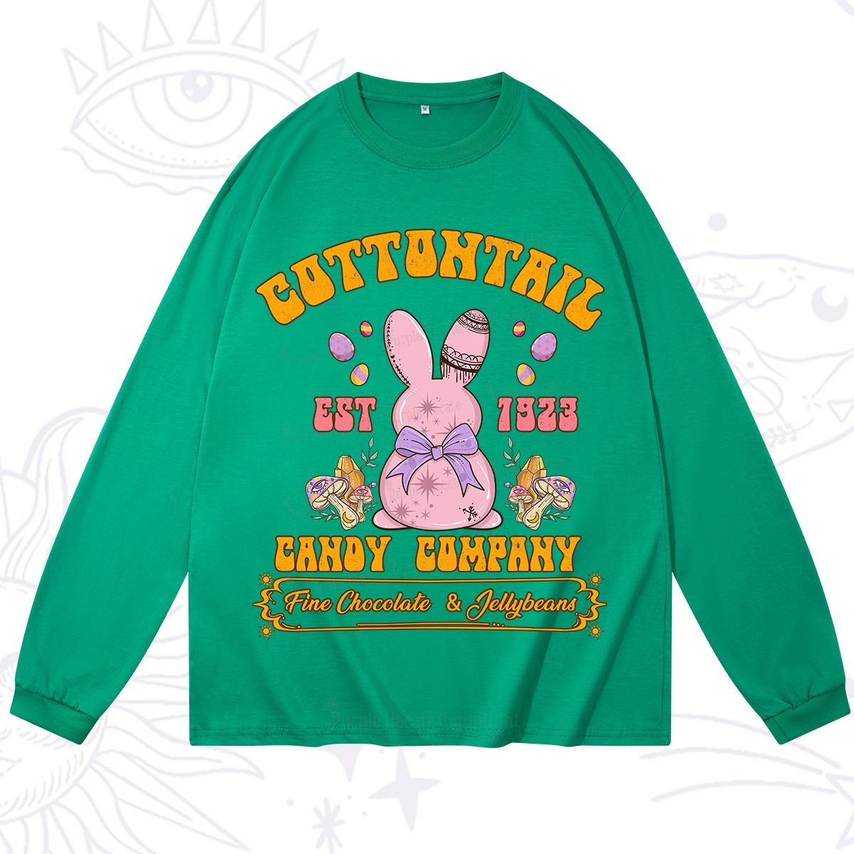 Purplehecate Cottontail Candy Company Easter Long Sleeve T-Shirt