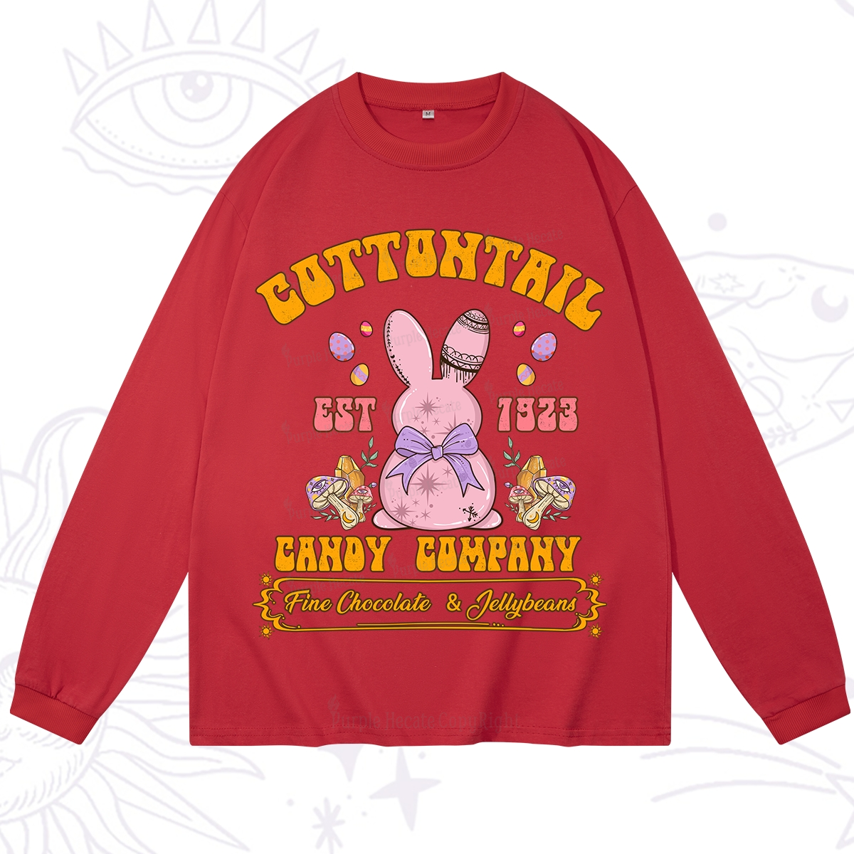 Purplehecate Cottontail Candy Company Easter Long Sleeve T-Shirt
