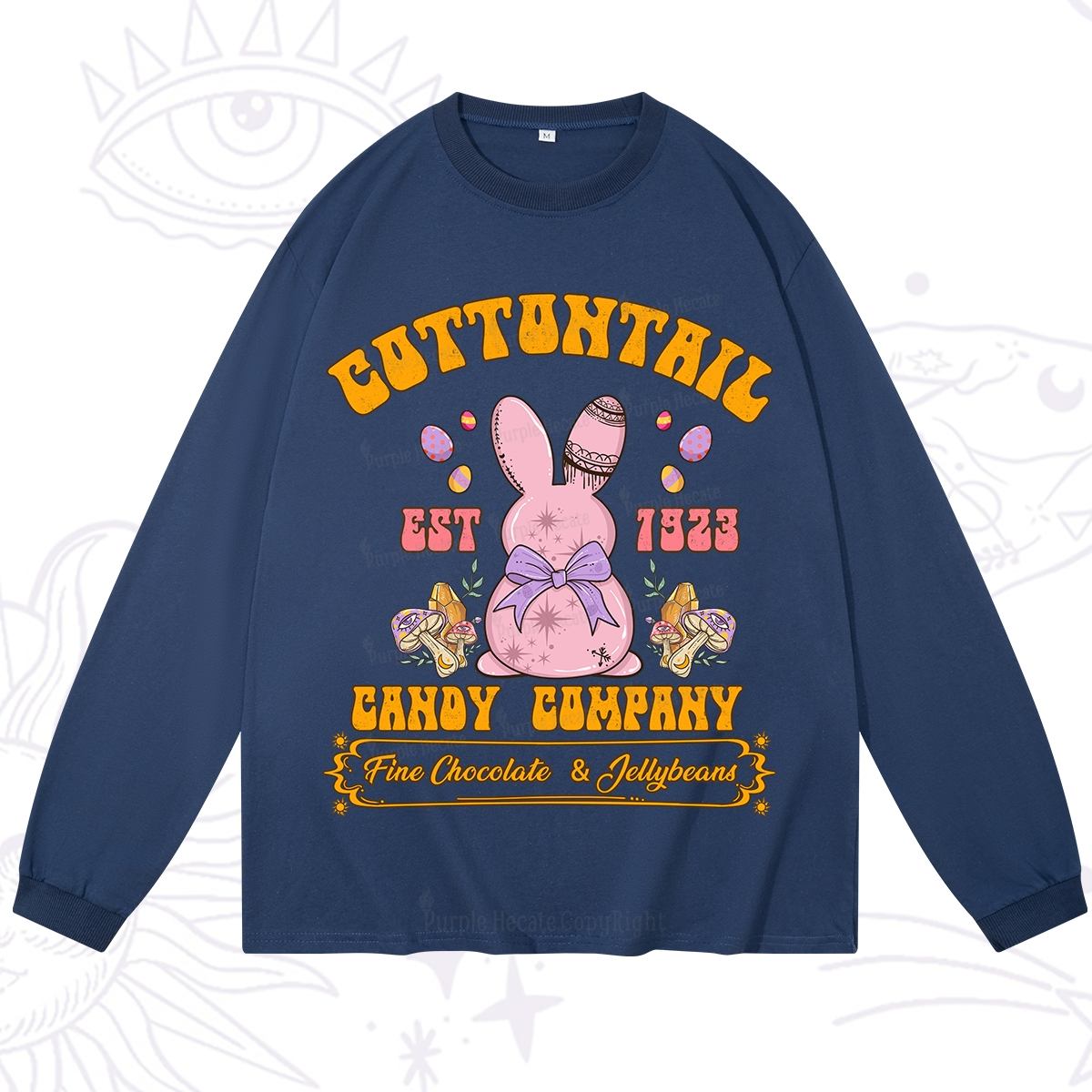 Purplehecate Cottontail Candy Company Easter Long Sleeve T-Shirt