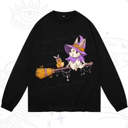 Purplehecate Bunny Witch's Easter Adventure Long Sleeve T-Shirt