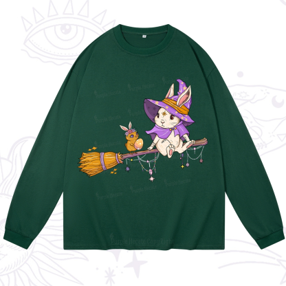 Purplehecate Bunny Witch's Easter Adventure Long Sleeve T-Shirt
