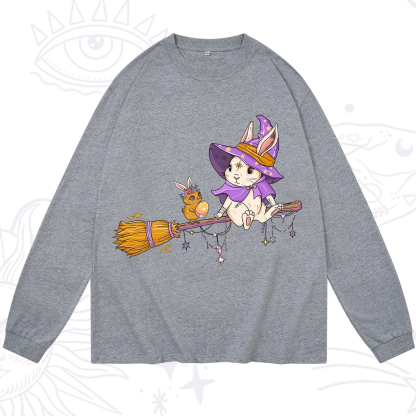 Purplehecate Bunny Witch's Easter Adventure Long Sleeve T-Shirt