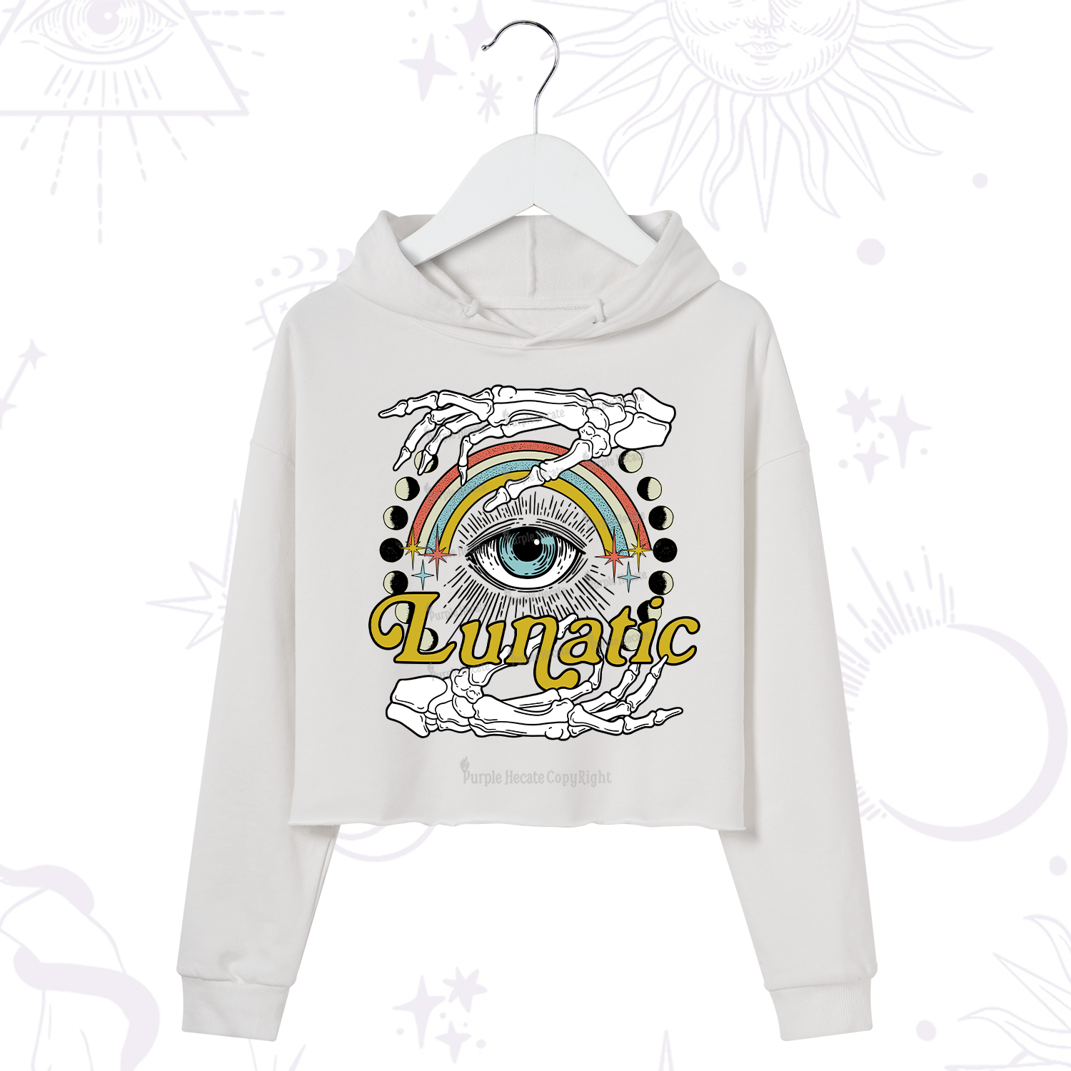 Purplehecate Lunatic Crop Hoodie