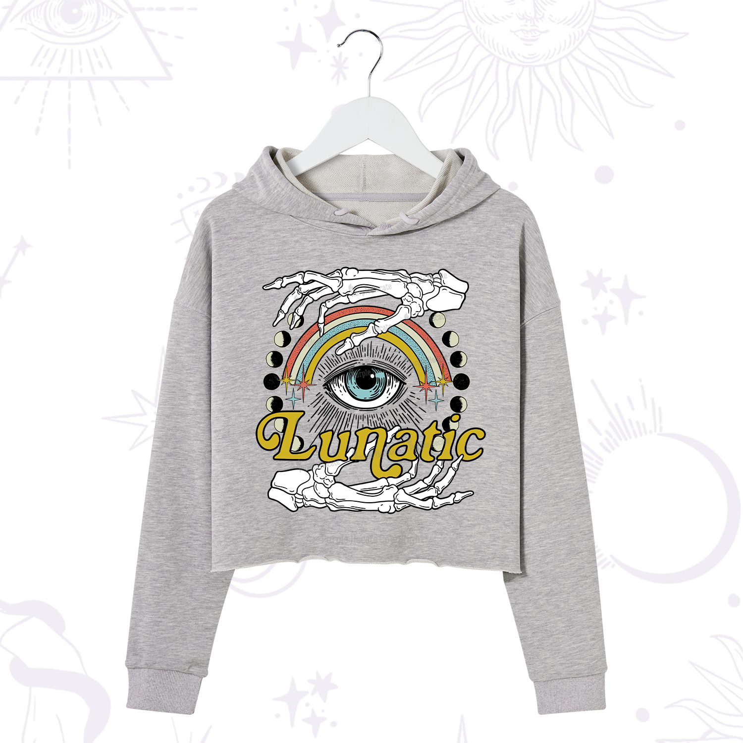 Purplehecate Lunatic Crop Hoodie