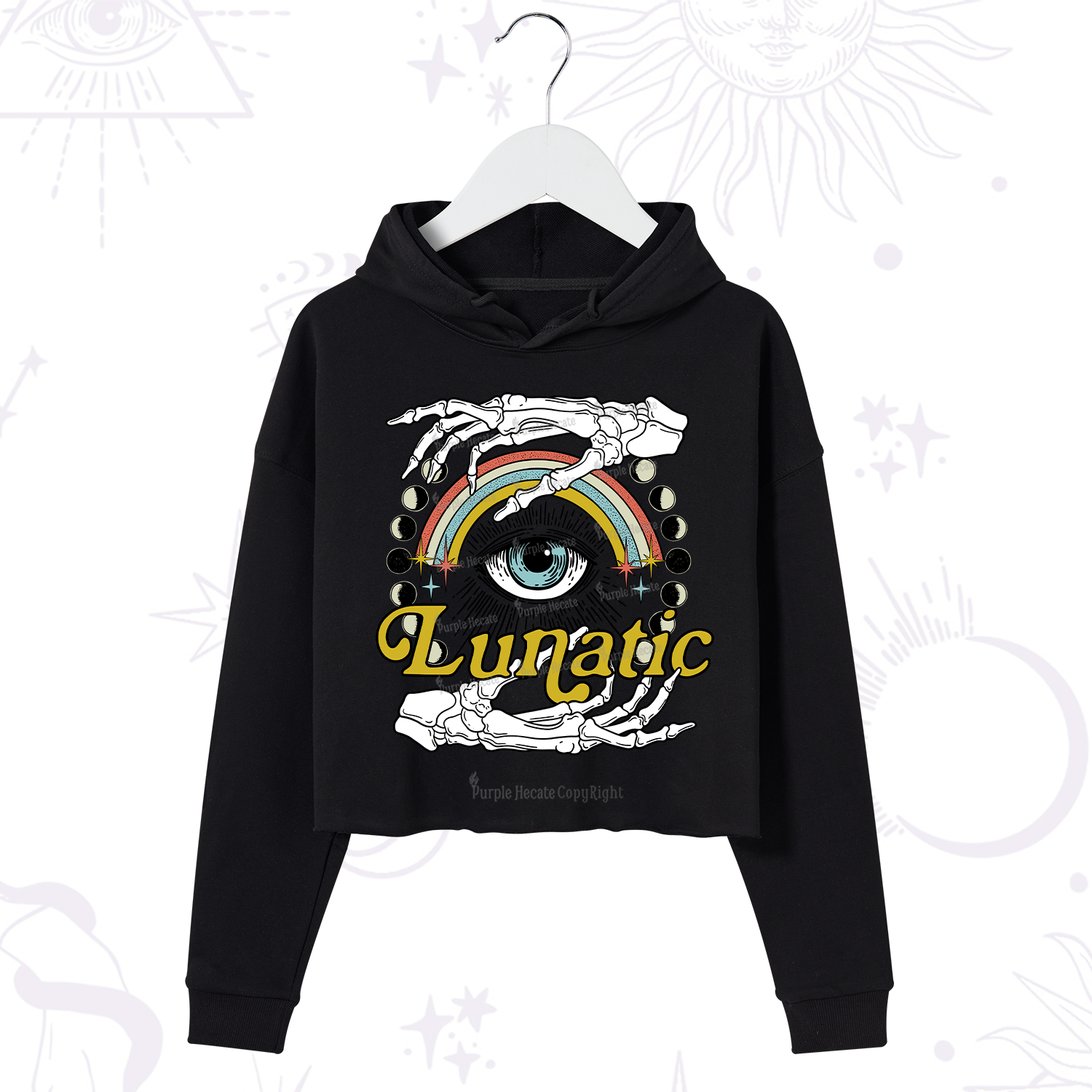Purplehecate Lunatic Crop Hoodie