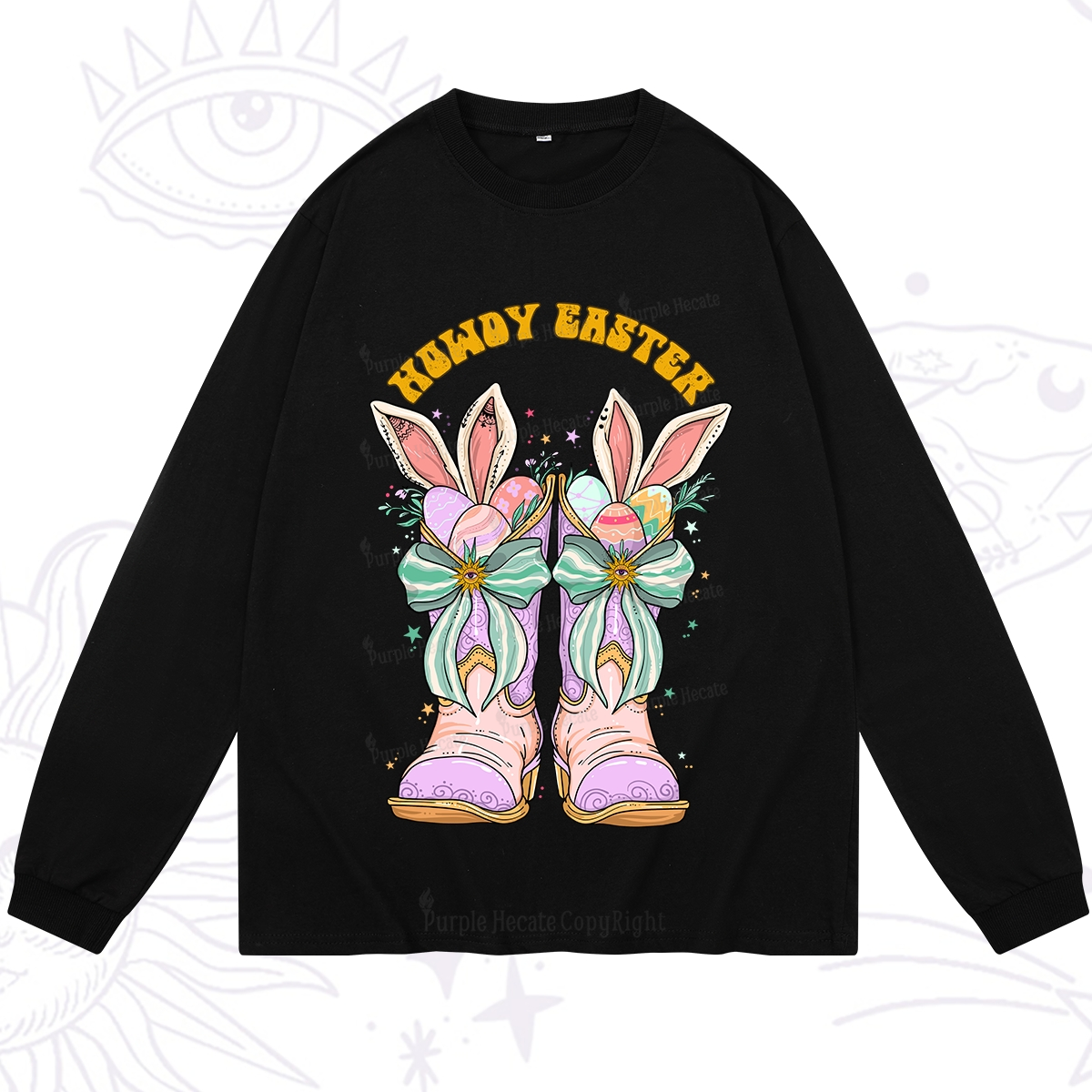 Purplehecate Howdy Easter Long Sleeve T-Shirt