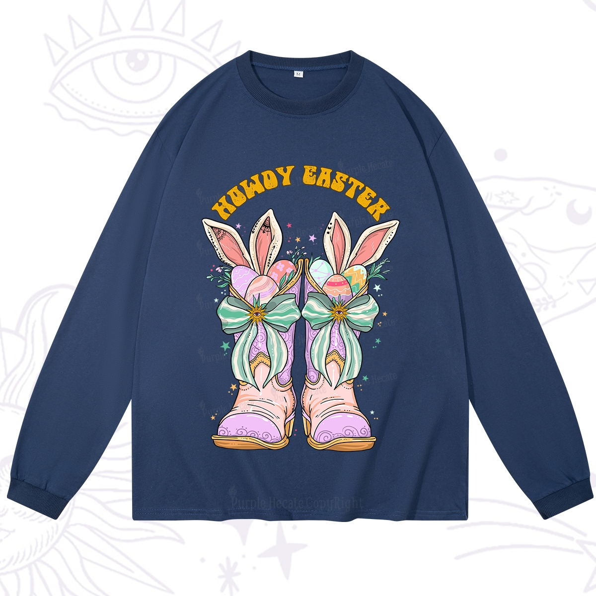 Purplehecate Howdy Easter Long Sleeve T-Shirt