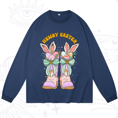 Purplehecate Howdy Easter Long Sleeve T-Shirt