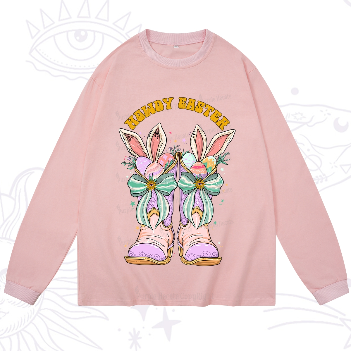 Purplehecate Howdy Easter Long Sleeve T-Shirt