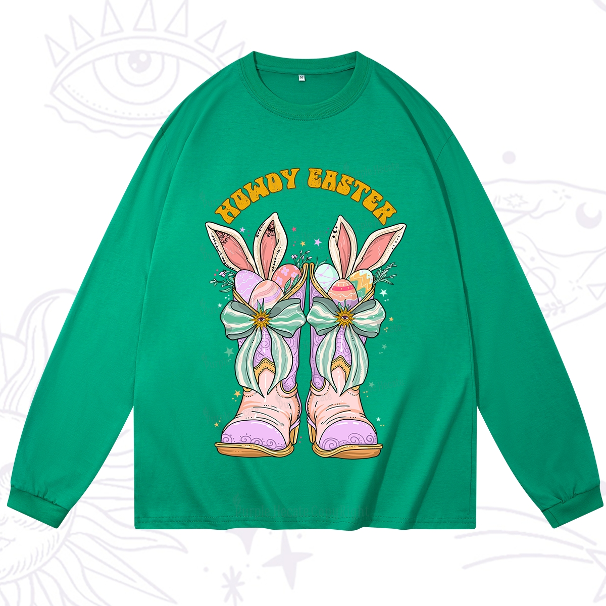 Purplehecate Howdy Easter Long Sleeve T-Shirt