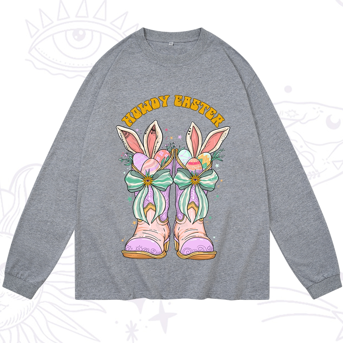 Purplehecate Howdy Easter Long Sleeve T-Shirt