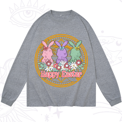 Purplehecate Happy Easter Bunny Long Sleeve T-Shirt