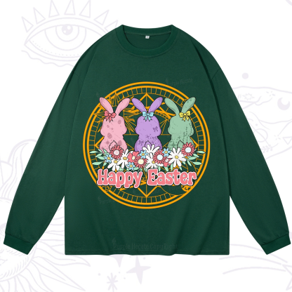 Purplehecate Happy Easter Bunny Long Sleeve T-Shirt