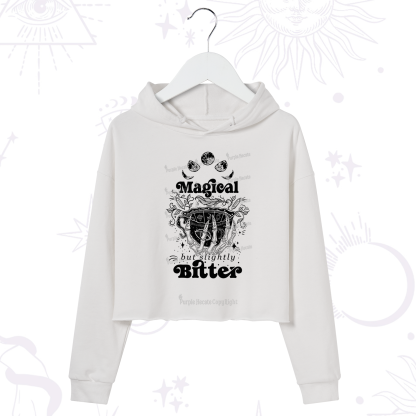 Purplehecate Magical But Slightly Bitter Crop Hoodie