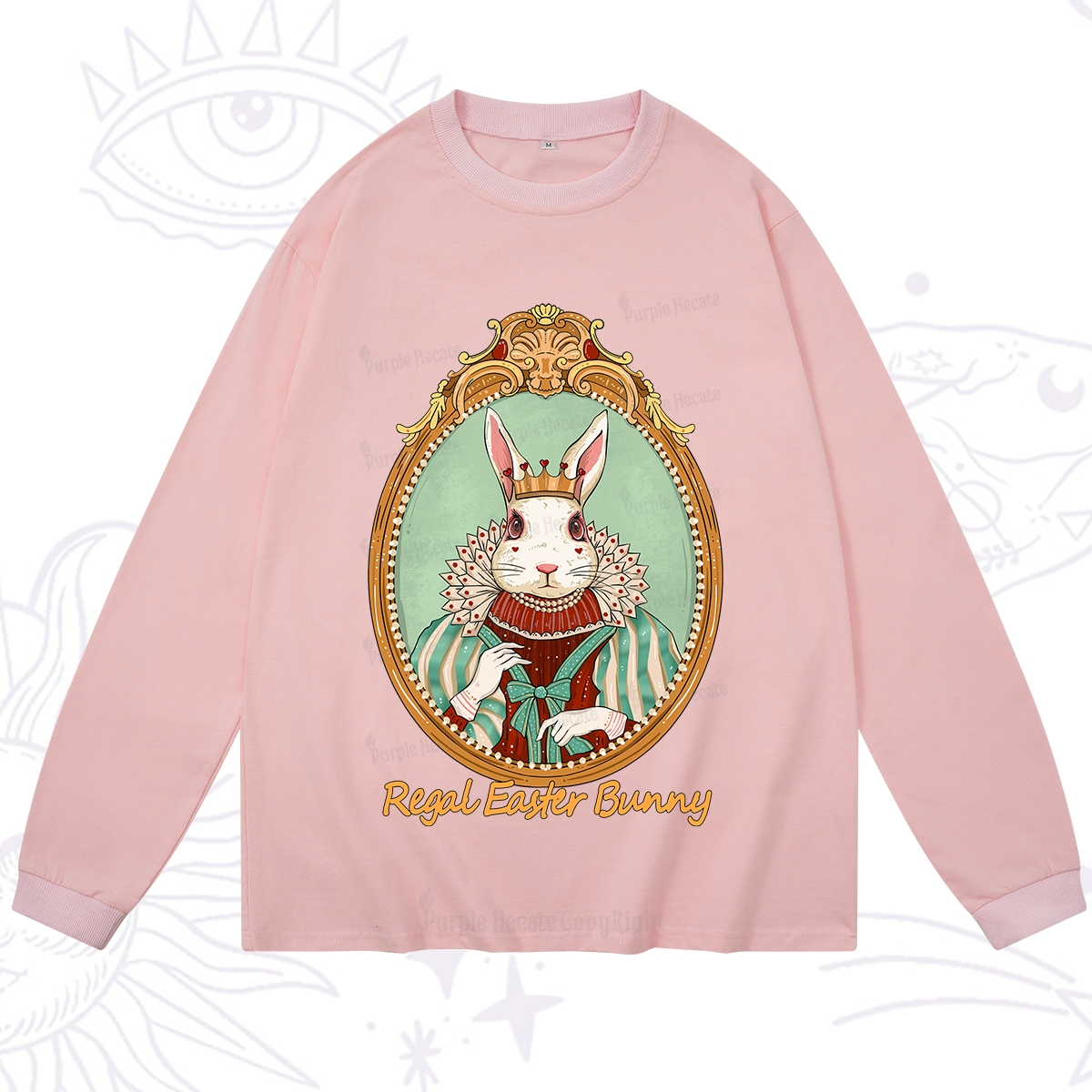 Purplehecate Regal Easter Bunny Long Sleeve T-Shirt