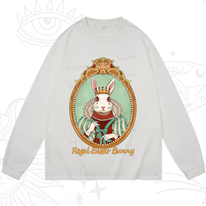 Purplehecate Regal Easter Bunny Long Sleeve T-Shirt