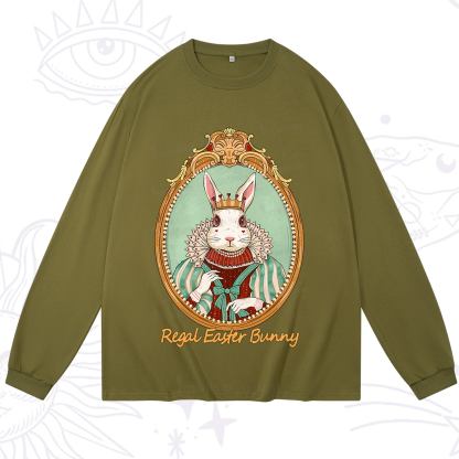 Purplehecate Regal Easter Bunny Long Sleeve T-Shirt