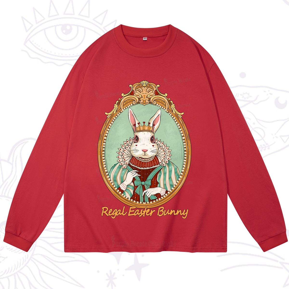 Purplehecate Regal Easter Bunny Long Sleeve T-Shirt