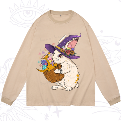 Purplehecate Enchanted Bunny Easter Long Sleeve T-Shirt