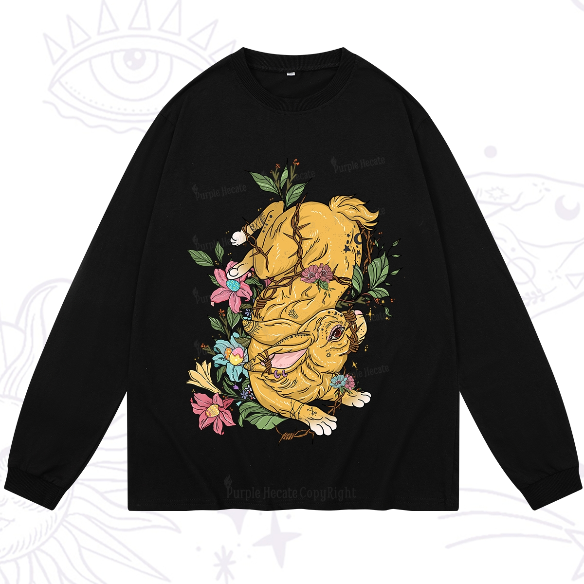 Purplehecate Thorn Bunny Easter Long Sleeve T-Shirt