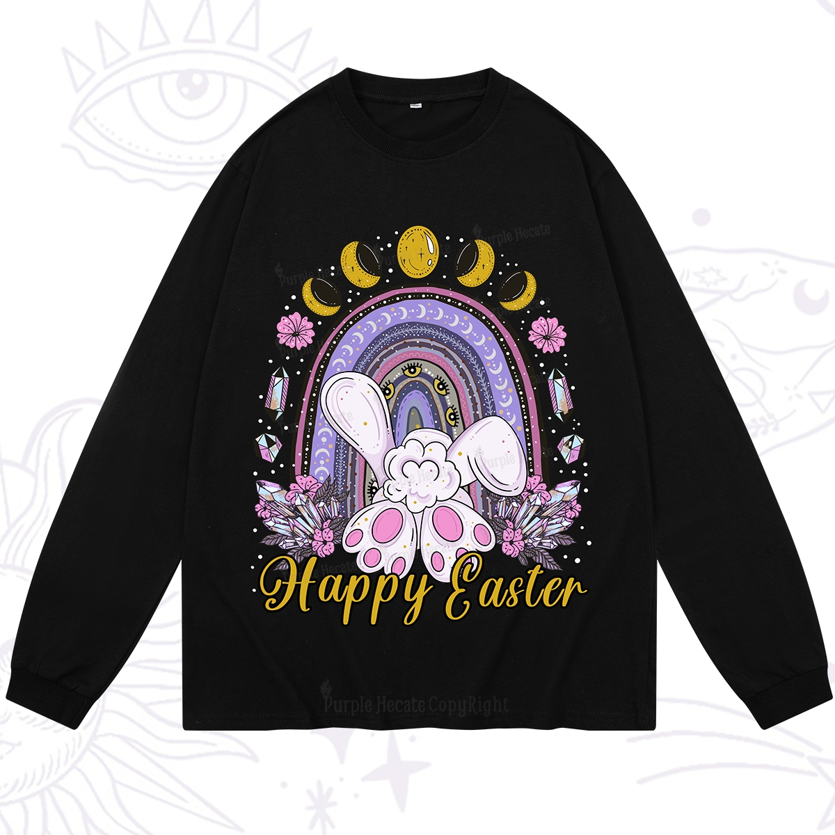 Purplehecate Happy Easter Long Sleeve T-Shirt