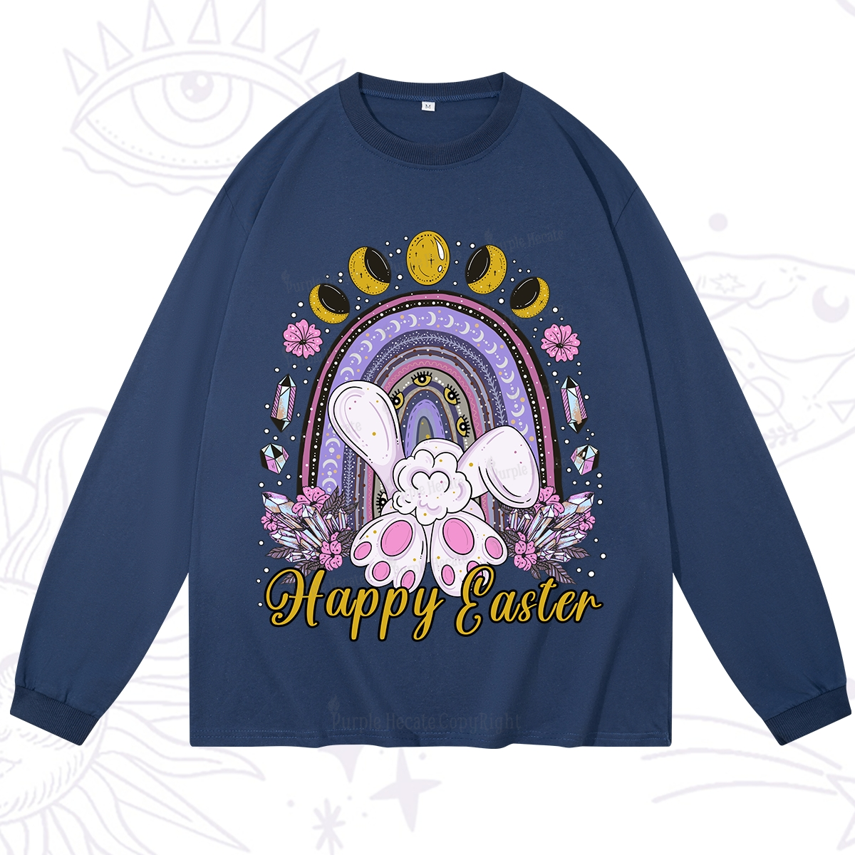 Purplehecate Happy Easter Long Sleeve T-Shirt