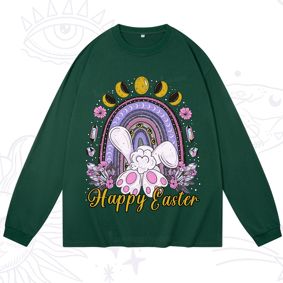 Purplehecate Happy Easter Long Sleeve T-Shirt