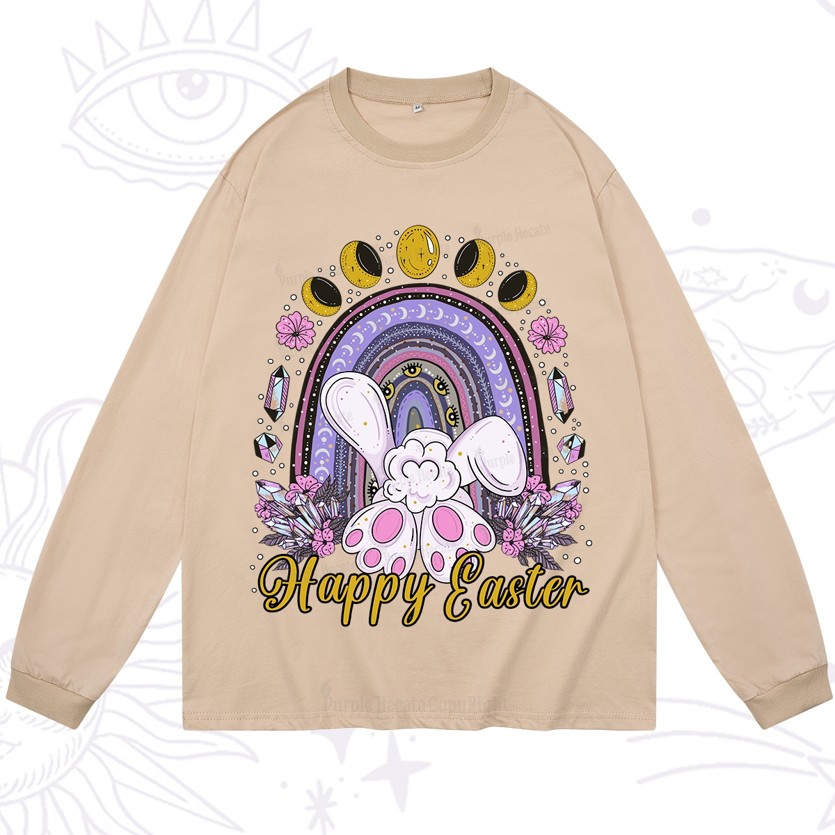 Purplehecate Happy Easter Long Sleeve T-Shirt