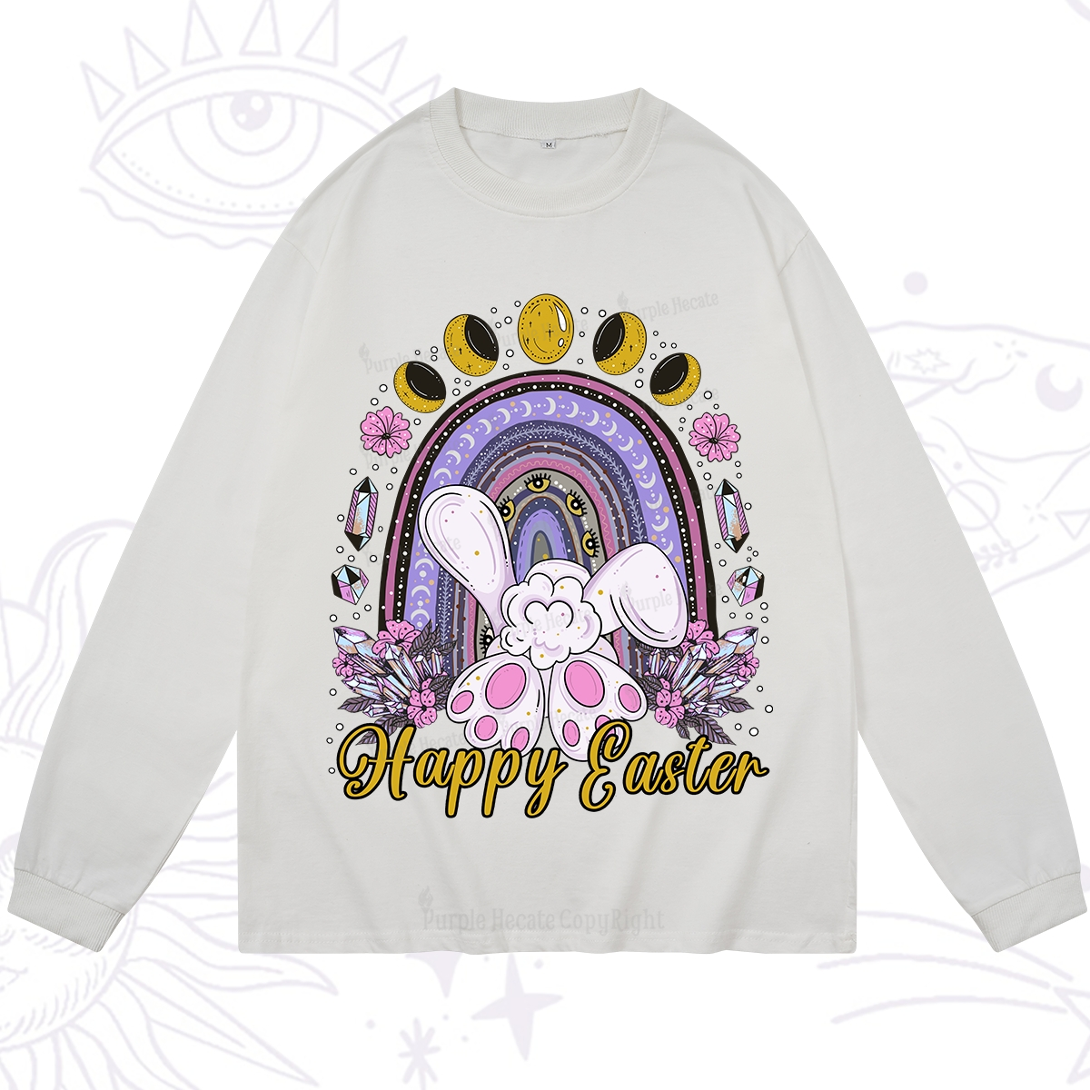 Purplehecate Happy Easter Long Sleeve T-Shirt