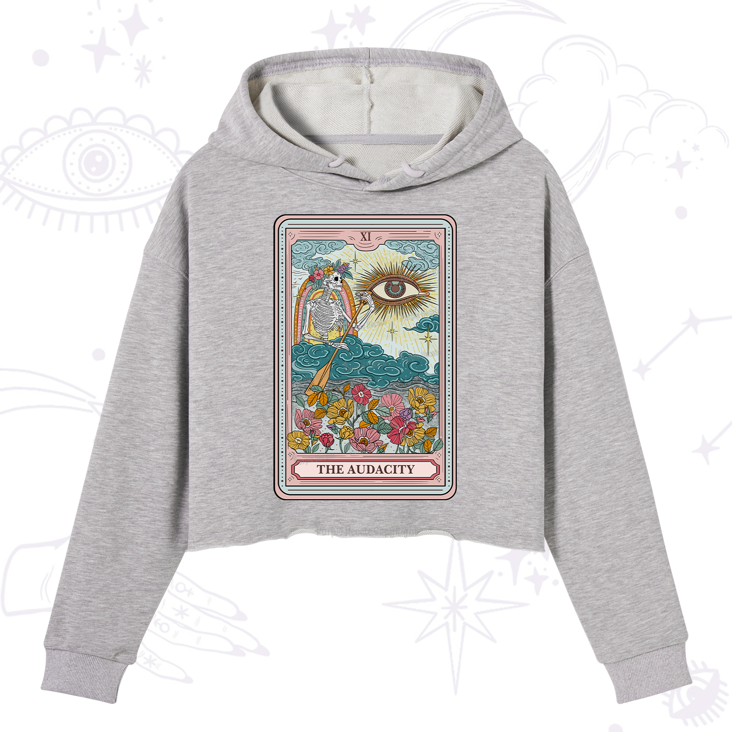 Purplehecate The Audacity Tarot Crop Hoodie