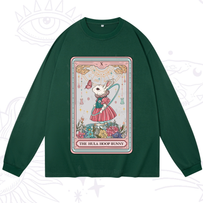 Purplehecate The Hula Hoop Bunny Tarot Long Sleeve T-Shirt