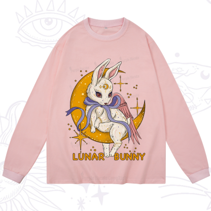 Purplehecate Lunar Bunny Easter Long Sleeve T-Shirt
