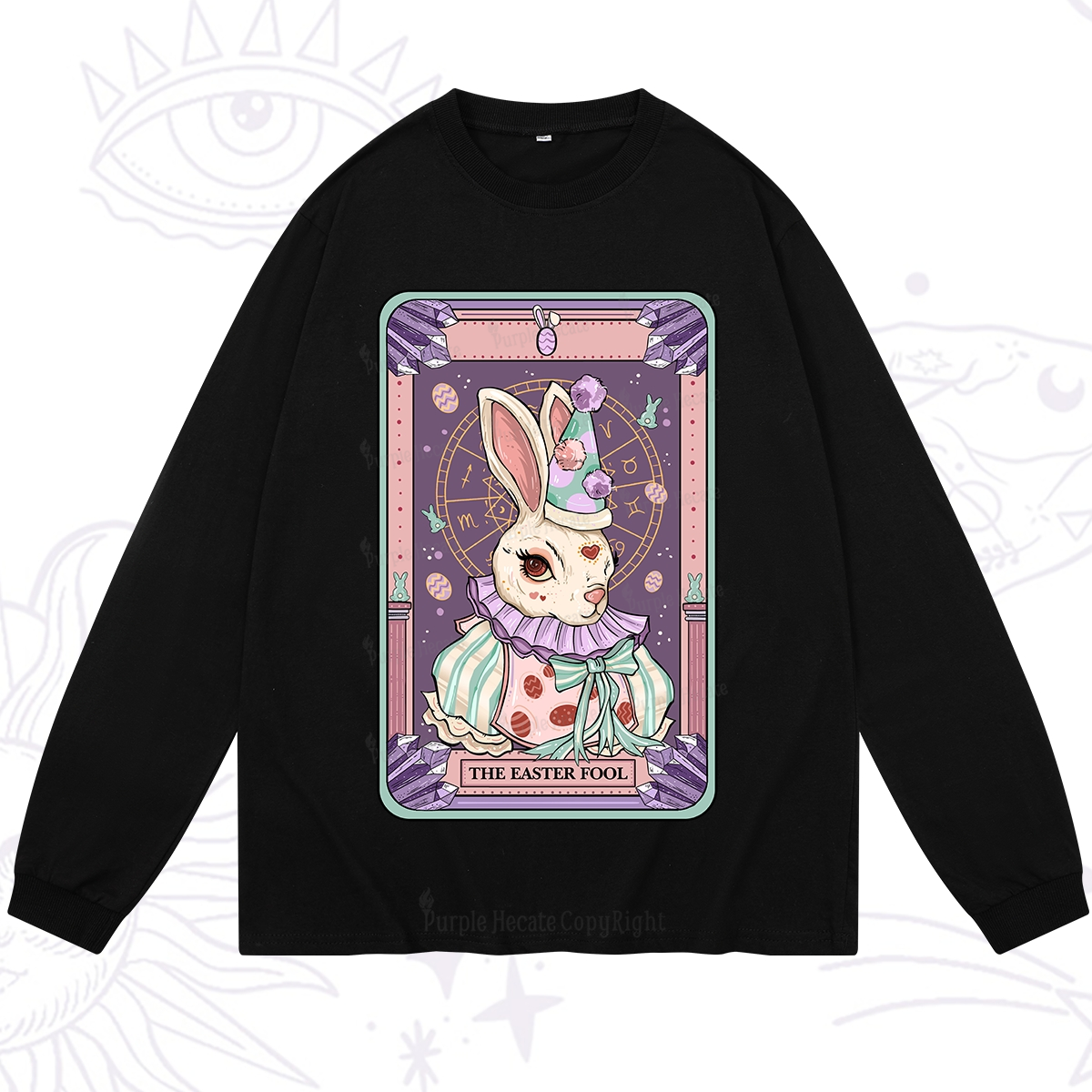 Purplehecate The Easter Fool Tarot Long Sleeve T-Shirt