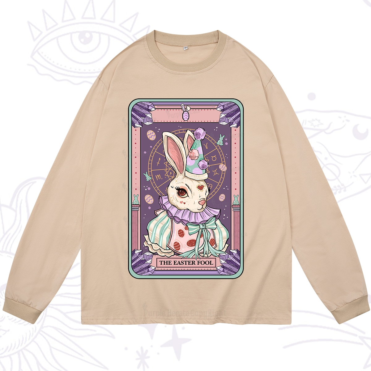 Purplehecate The Easter Fool Tarot Long Sleeve T-Shirt