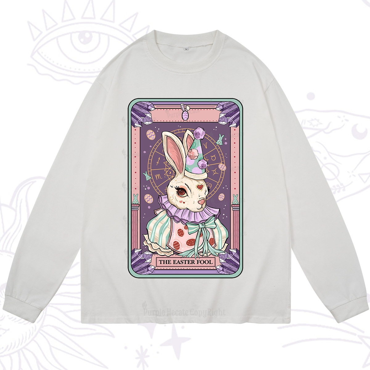 Purplehecate The Easter Fool Tarot Long Sleeve T-Shirt