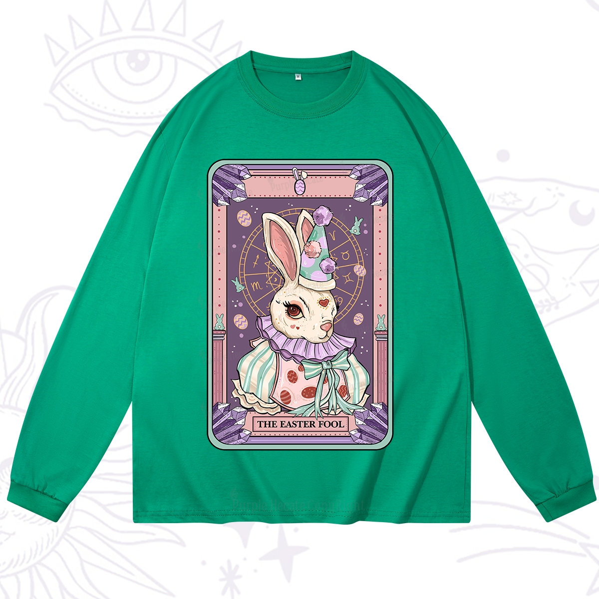 Purplehecate The Easter Fool Tarot Long Sleeve T-Shirt