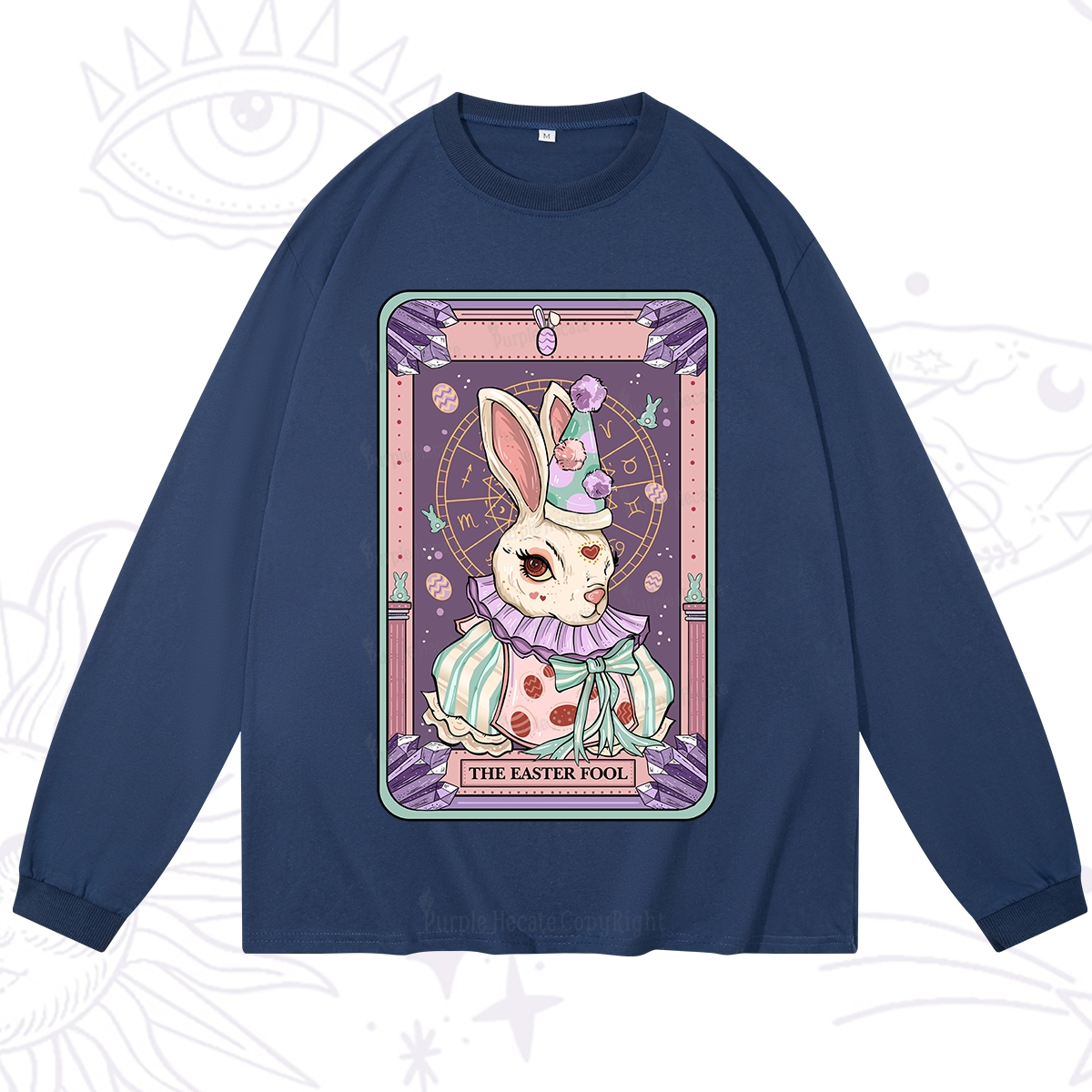 Purplehecate The Easter Fool Tarot Long Sleeve T-Shirt