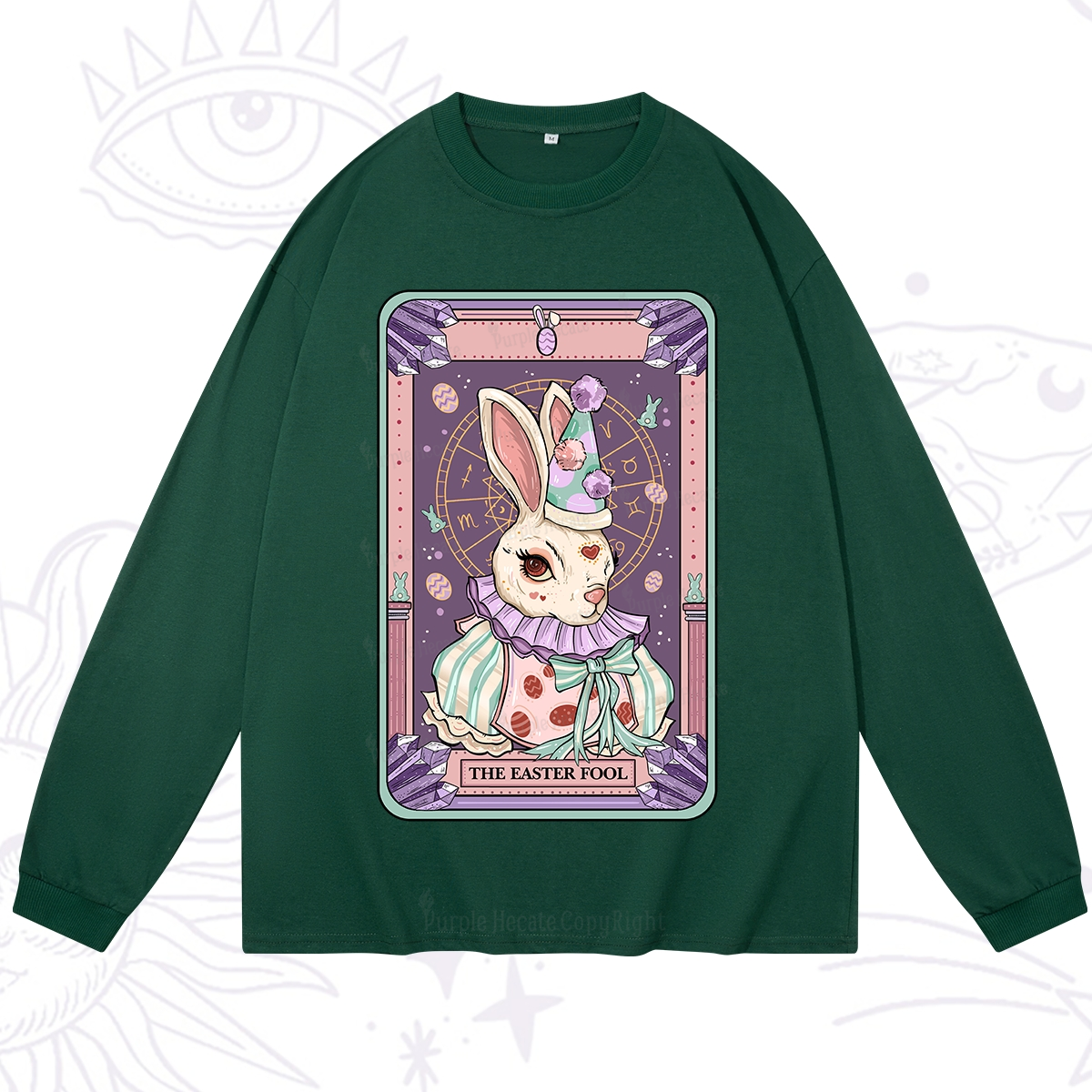 Purplehecate The Easter Fool Tarot Long Sleeve T-Shirt
