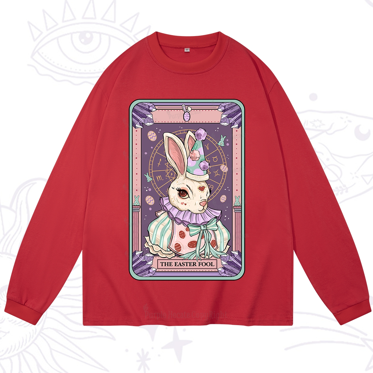 Purplehecate The Easter Fool Tarot Long Sleeve T-Shirt