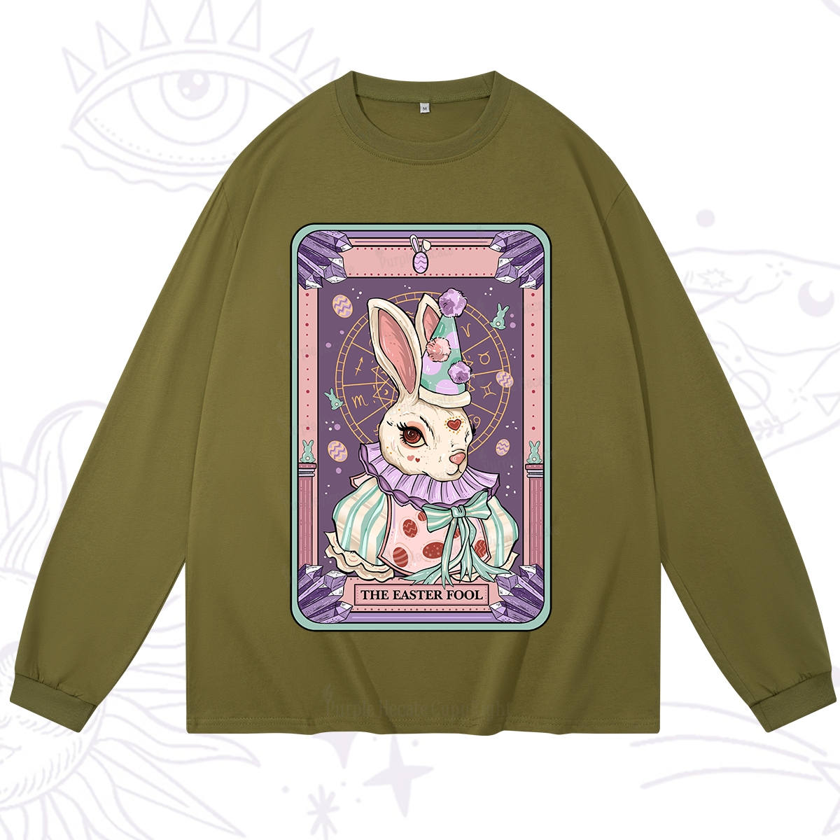 Purplehecate The Easter Fool Tarot Long Sleeve T-Shirt