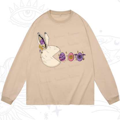 Purplehecate Egg Hunter Bunny Easter Long Sleeve T-Shirt