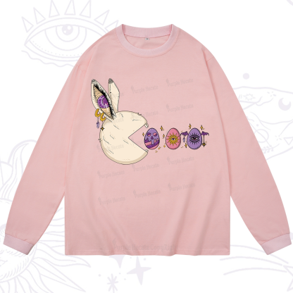Purplehecate Egg Hunter Bunny Easter Long Sleeve T-Shirt