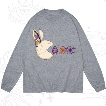 Purplehecate Egg Hunter Bunny Easter Long Sleeve T-Shirt