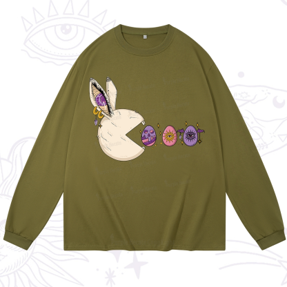 Purplehecate Egg Hunter Bunny Easter Long Sleeve T-Shirt