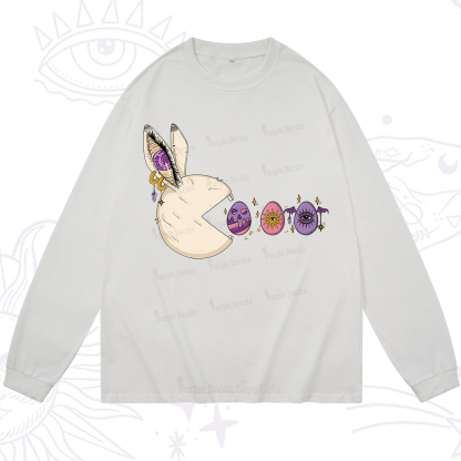Purplehecate Egg Hunter Bunny Easter Long Sleeve T-Shirt