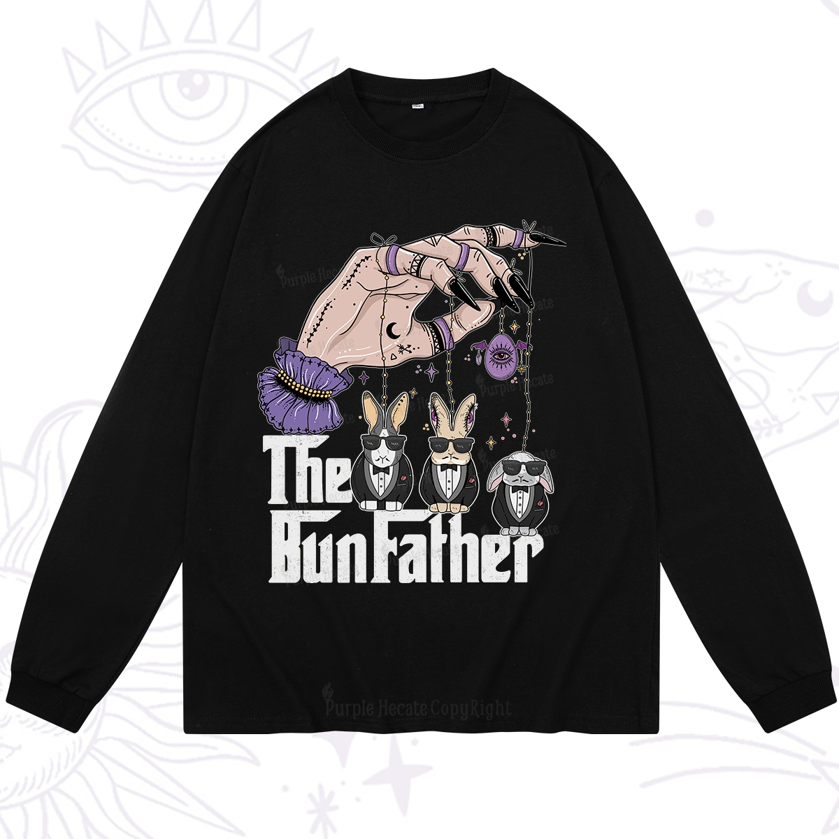 Purplehecate The Bunfather Easter Long Sleeve T-Shirt