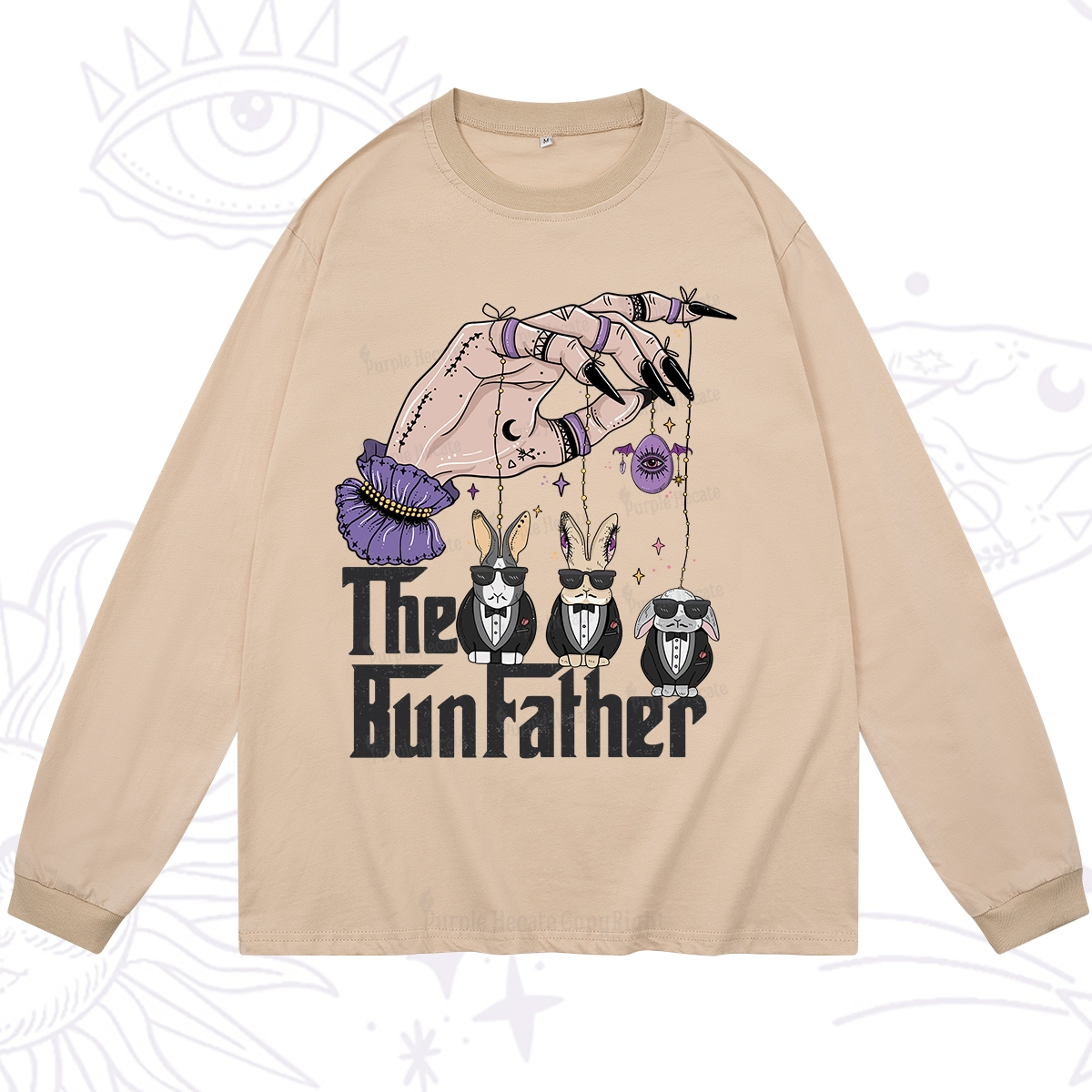 Purplehecate The Bunfather Easter Long Sleeve T-Shirt