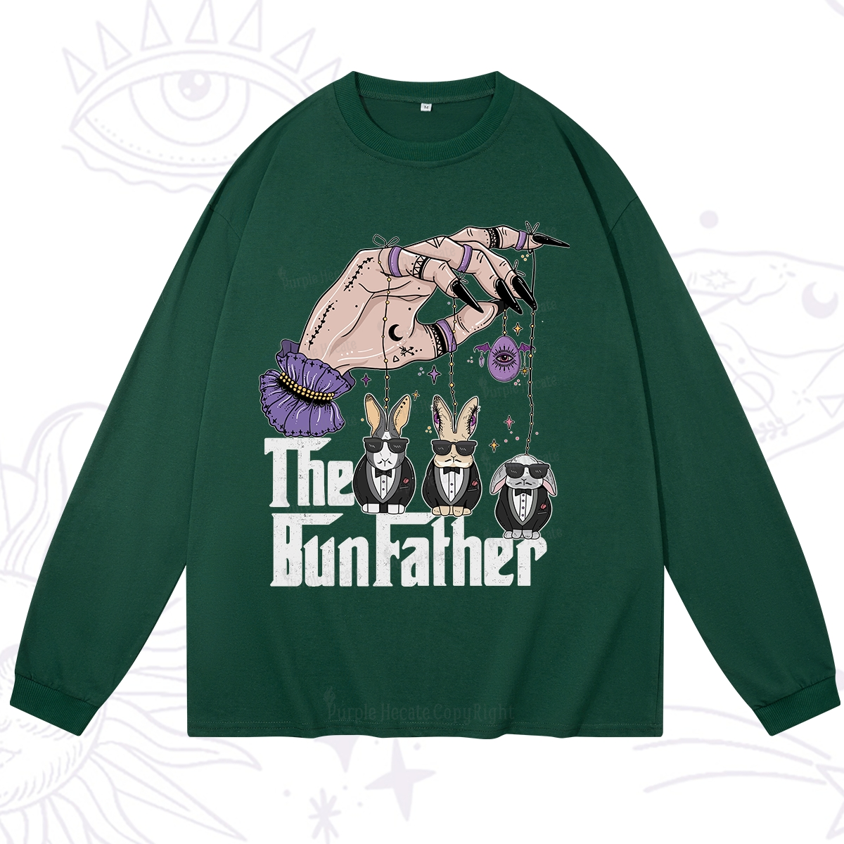Purplehecate The Bunfather Easter Long Sleeve T-Shirt