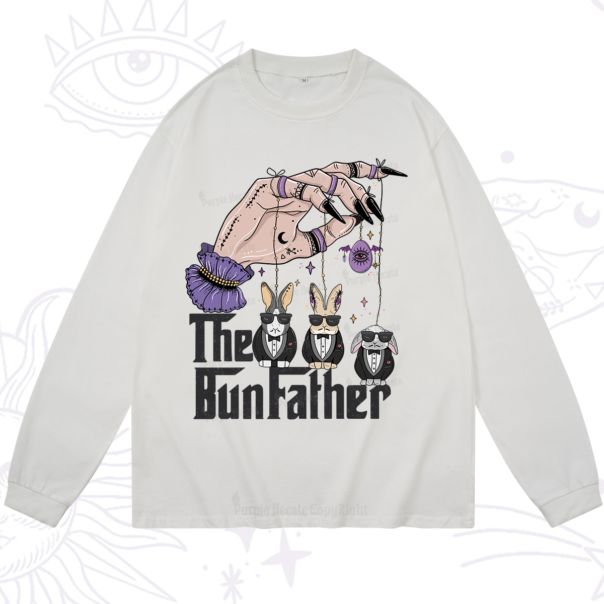 Purplehecate The Bunfather Easter Long Sleeve T-Shirt