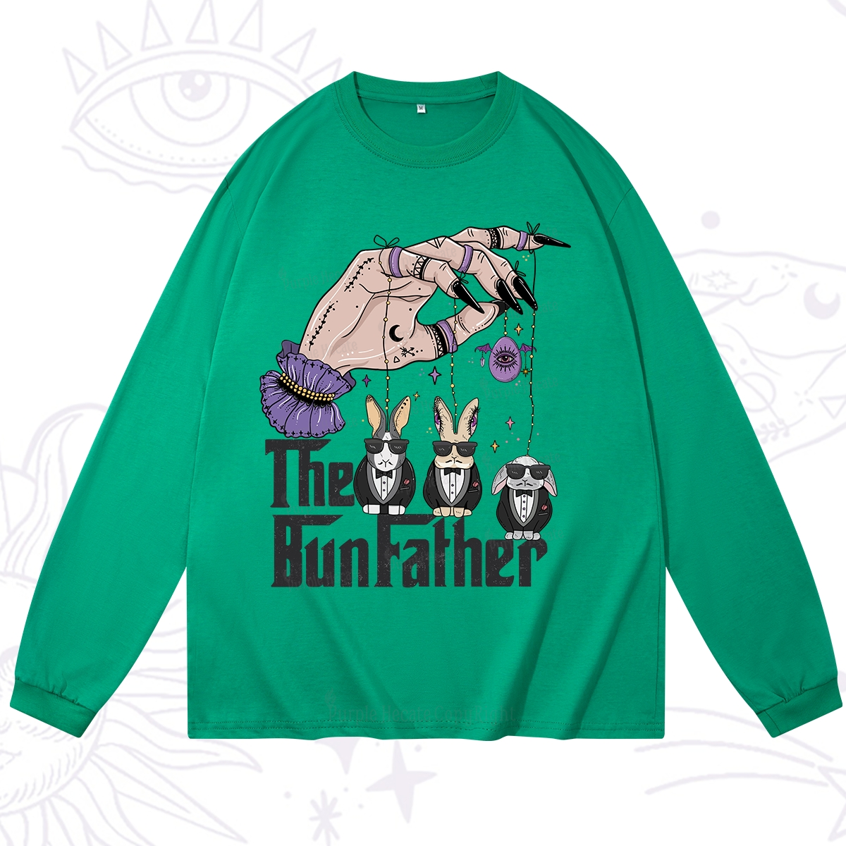 Purplehecate The Bunfather Easter Long Sleeve T-Shirt